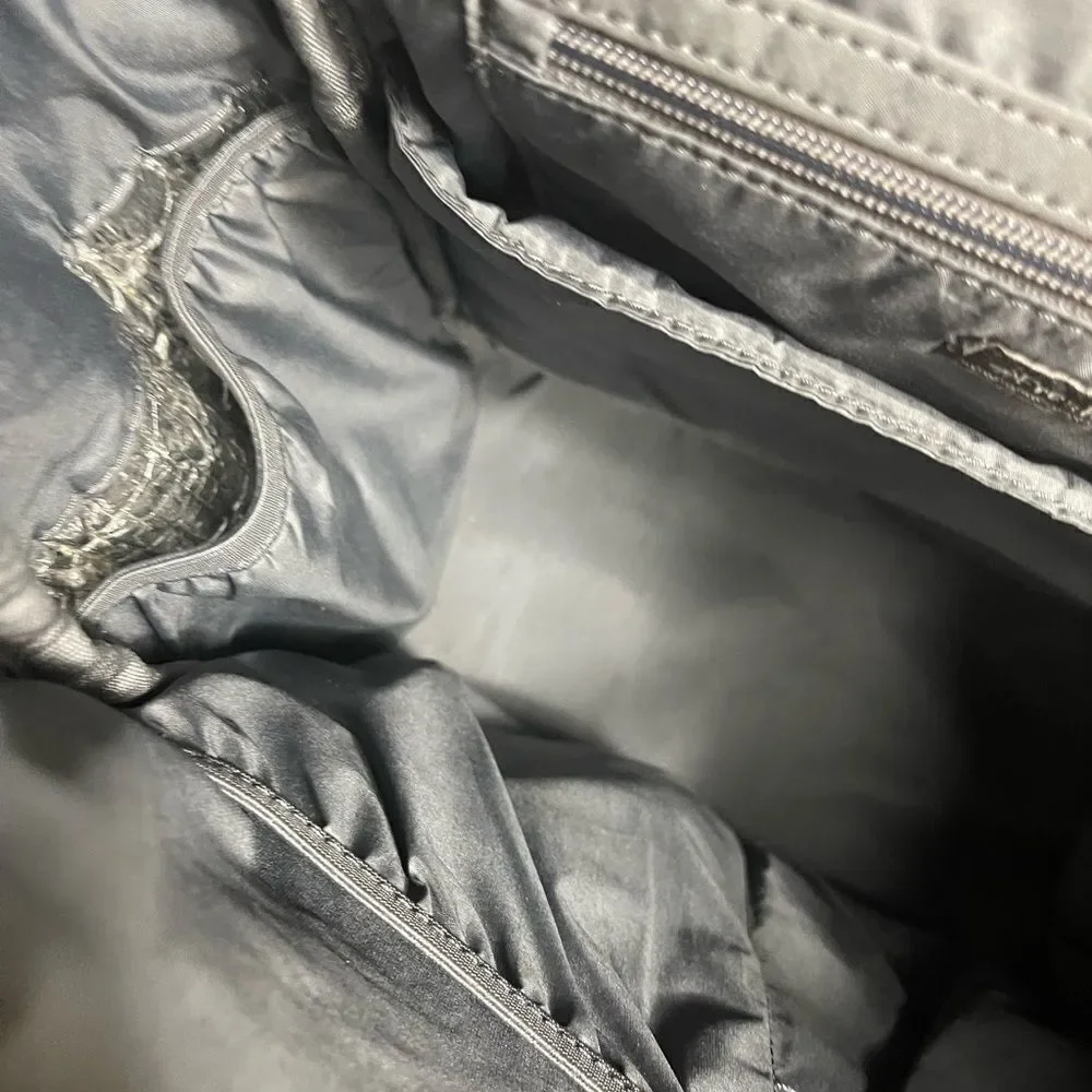Freshly Picked Diaper Bag convertible backpack Synthetic Gray brass hardwares.